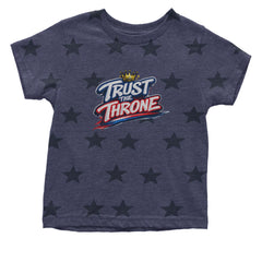 Trust The Throne Crown Philly Hoops Infant One-Piece Romper Bodysuit Or Toddler T-shirt Navy Blue STAR