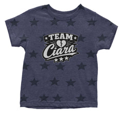 Team Ciara Scamanda Broken Heart Infant One-Piece Romper Bodysuit Or Toddler T-shirt Navy Blue STAR