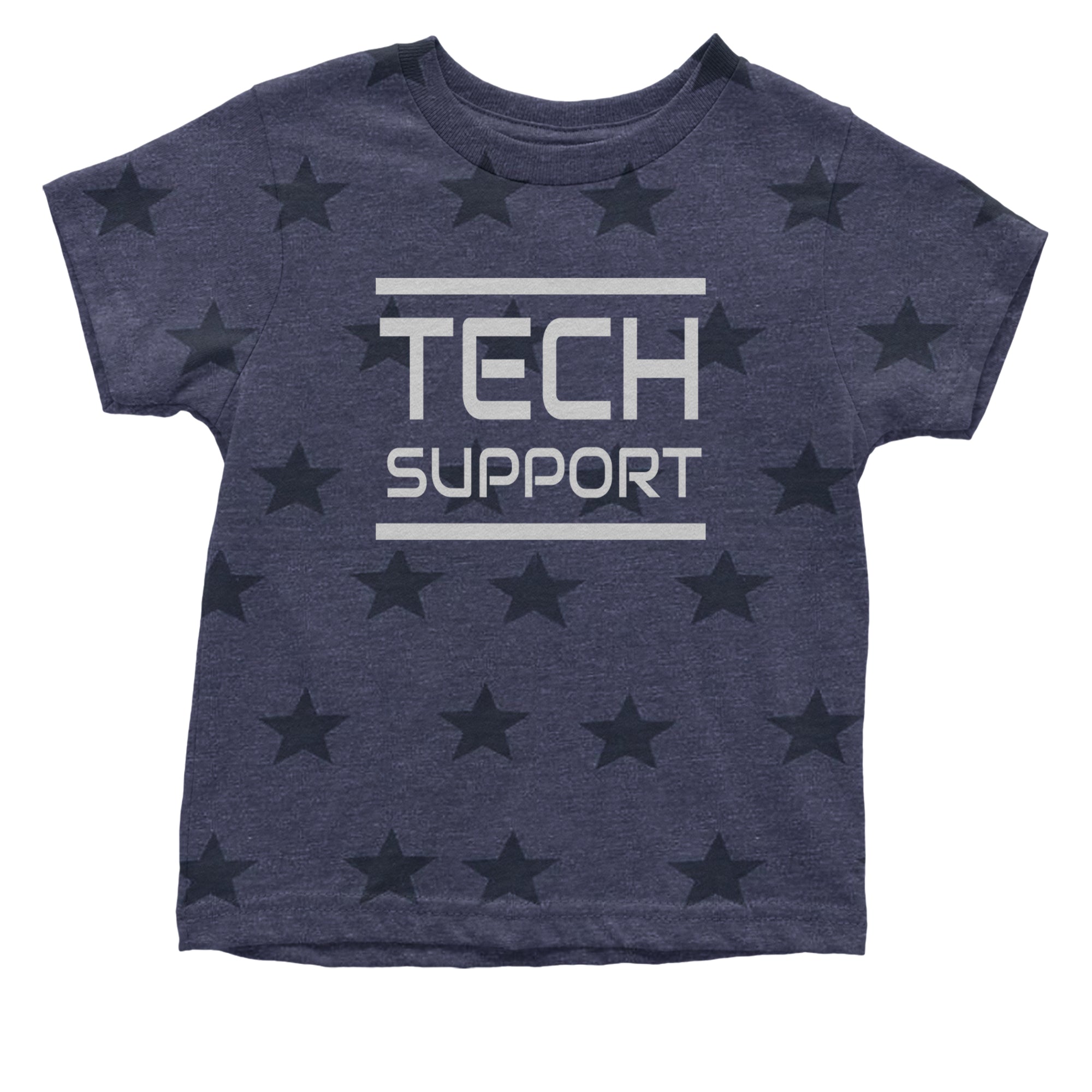 Tech Support Technologist IT Infant One-Piece Romper Bodysuit Or Toddler T-shirt Navy Blue STAR