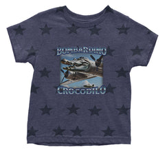 Bombardino Crocodilo Brainrot Infant One-Piece Romper Bodysuit Or Toddler T-shirt Navy Blue STAR