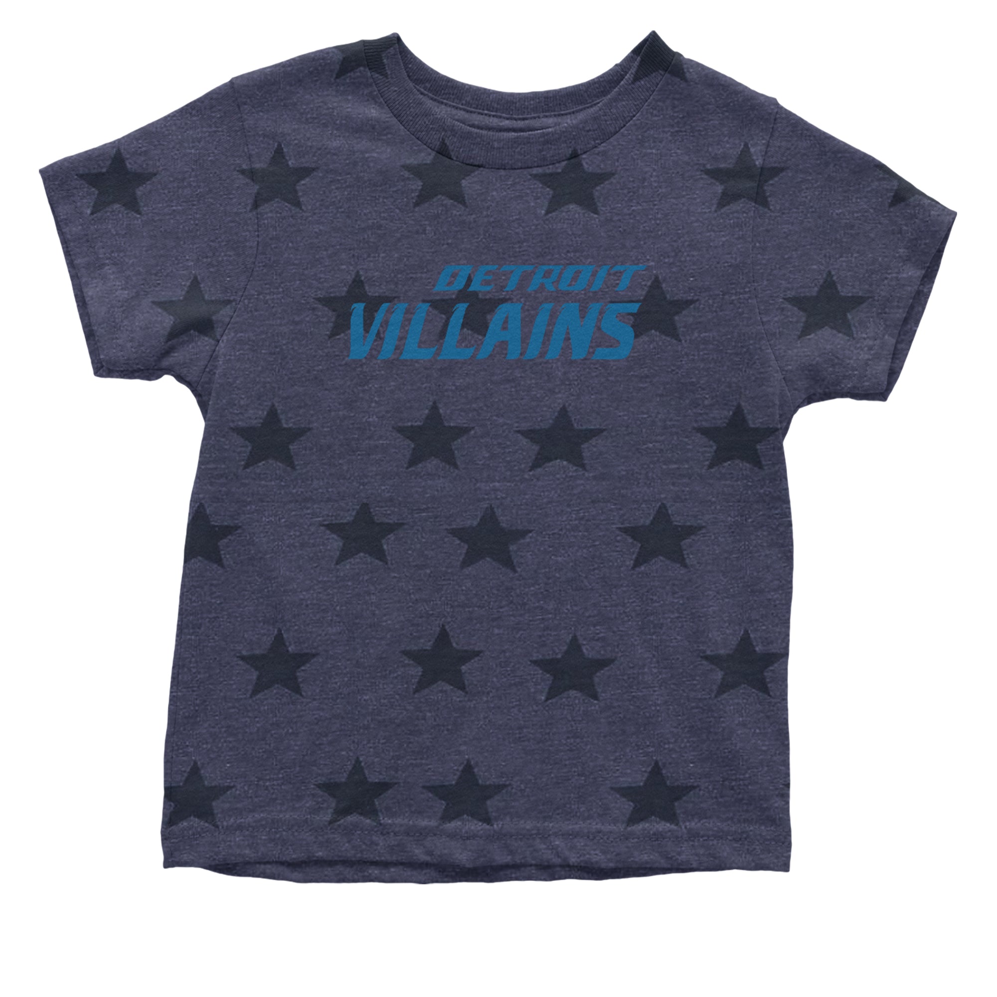 Detroit Villains Grit Football Infant One-Piece Romper Bodysuit Or Toddler T-shirt Navy Blue STAR