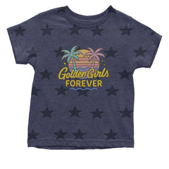 Golden Girls Forever Retro Sunset Infant One-Piece Romper Bodysuit Or Toddler T-shirt Navy Blue STAR