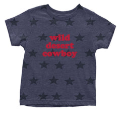 Wild Desert Cowboy Country Infant One-Piece Romper Bodysuit Or Toddler T-shirt Navy Blue STAR