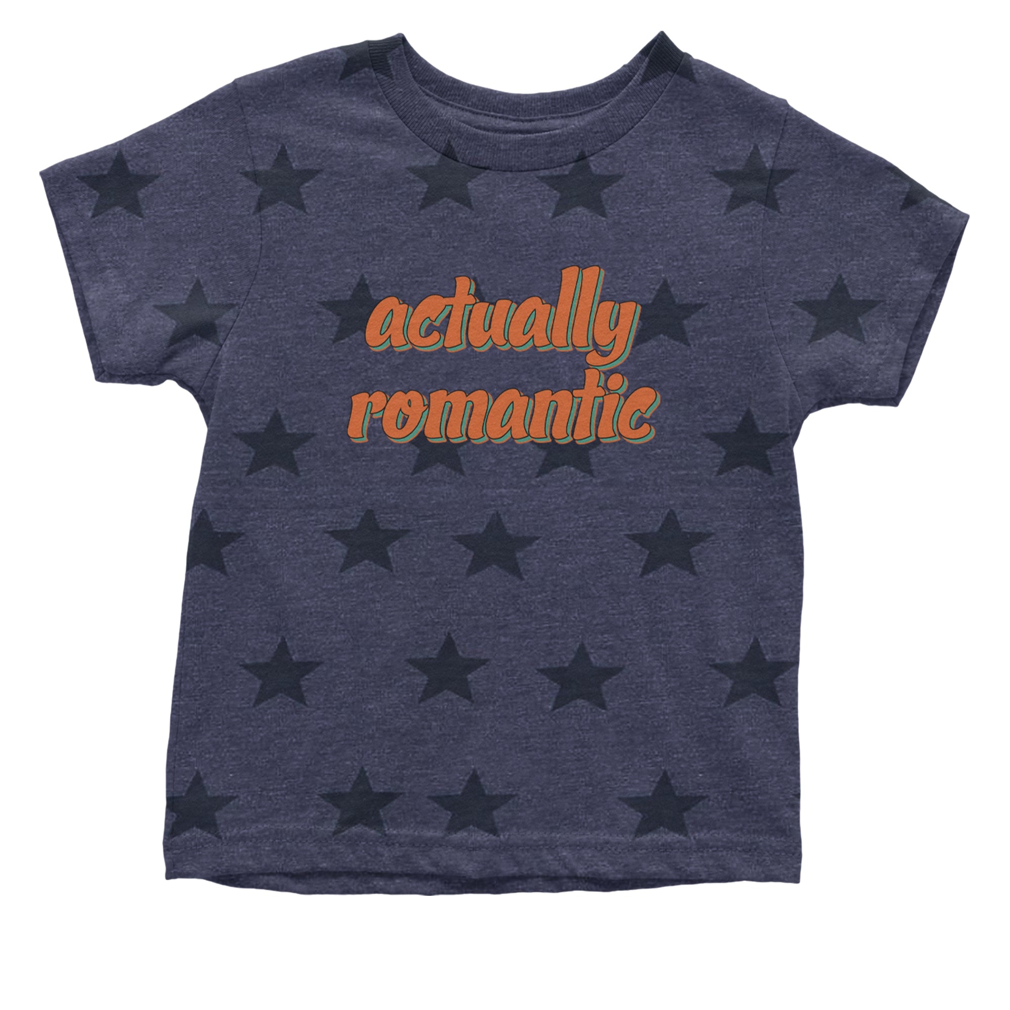 Actually Romantic Infant One-Piece Romper Bodysuit Or Toddler T-shirt Navy Blue STAR