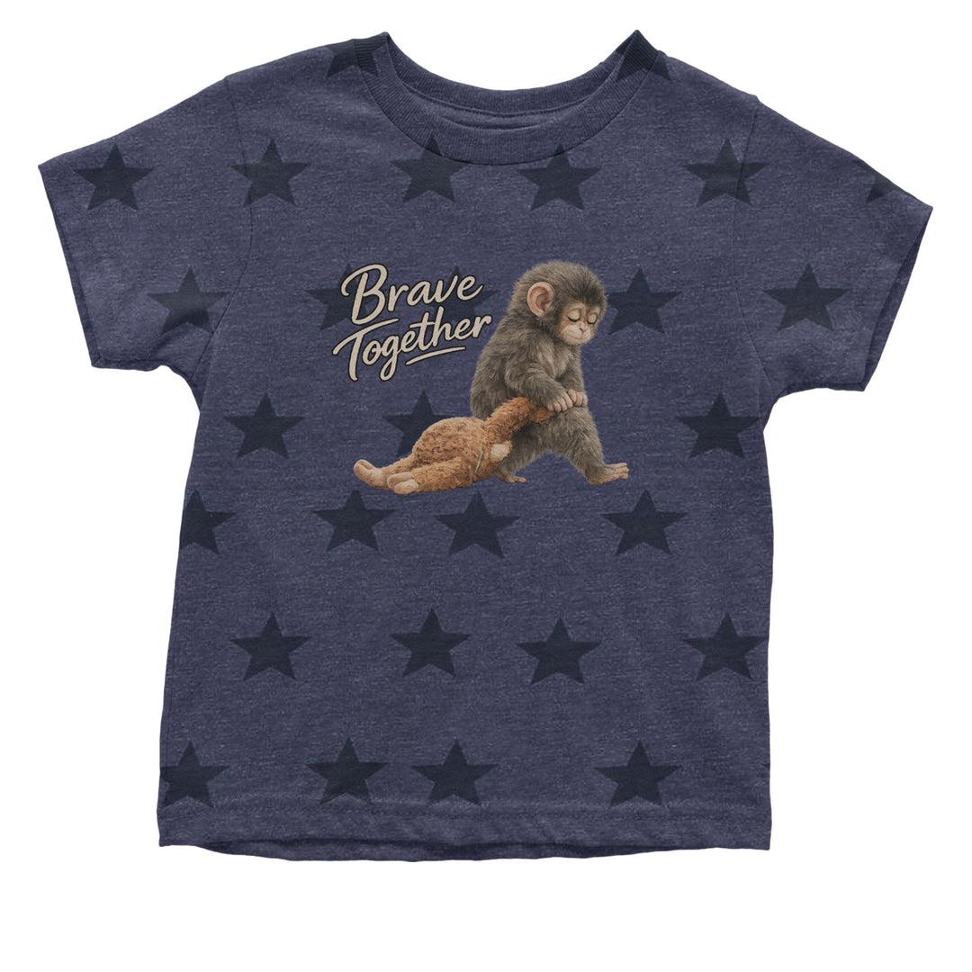Punch Brave Together Stuffed Animal Infant One-Piece Romper Bodysuit Or Toddler T-shirt Navy Blue STAR