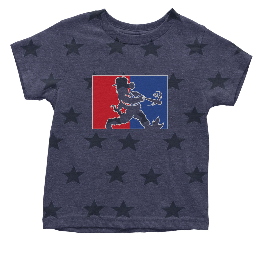 Batter Up Philly Baseball Phan Infant One-Piece Romper Bodysuit Or Toddler T-shirt Navy Blue STAR