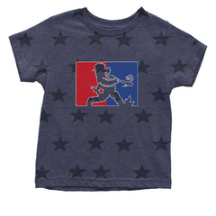 Batter Up Philly Baseball Phan Infant One-Piece Romper Bodysuit Or Toddler T-shirt Navy Blue STAR