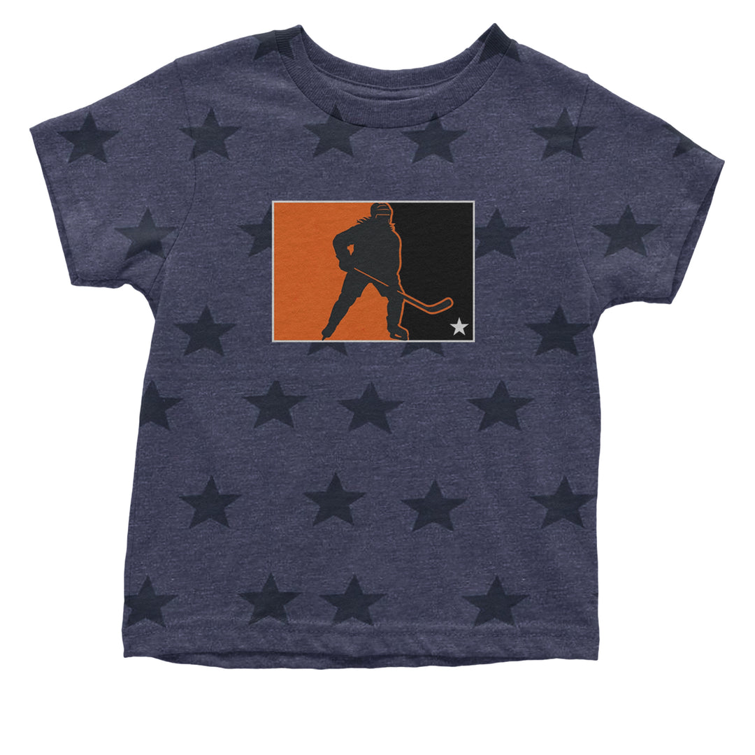 Hockey Enforcer Retro Vintage Infant One-Piece Romper Bodysuit Or Toddler T-shirt Navy Blue STAR