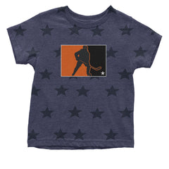 Hockey Enforcer Retro Vintage Infant One-Piece Romper Bodysuit Or Toddler T-shirt Navy Blue STAR
