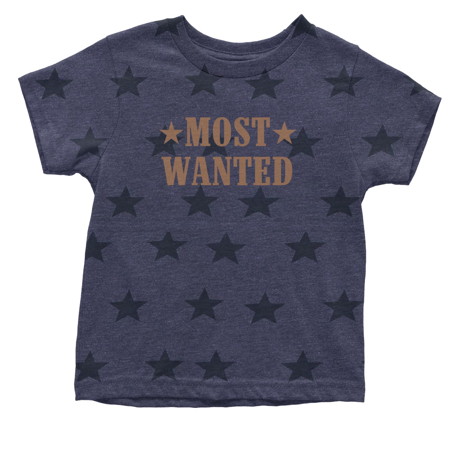 Most Wanted Cowboy Infant One-Piece Romper Bodysuit Or Toddler T-shirt Navy Blue STAR