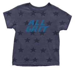 All Grit Detroit Football Infant One-Piece Romper Bodysuit Or Toddler T-shirt Navy Blue STAR