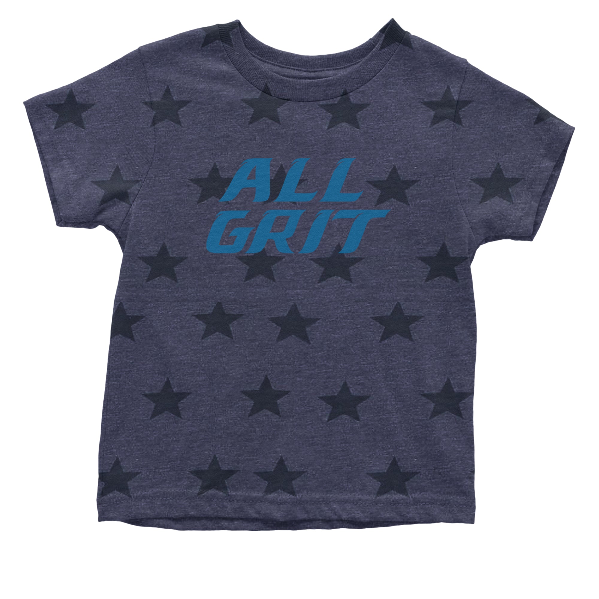 All Grit Detroit Football Infant One-Piece Romper Bodysuit Or Toddler T-shirt Navy Blue STAR