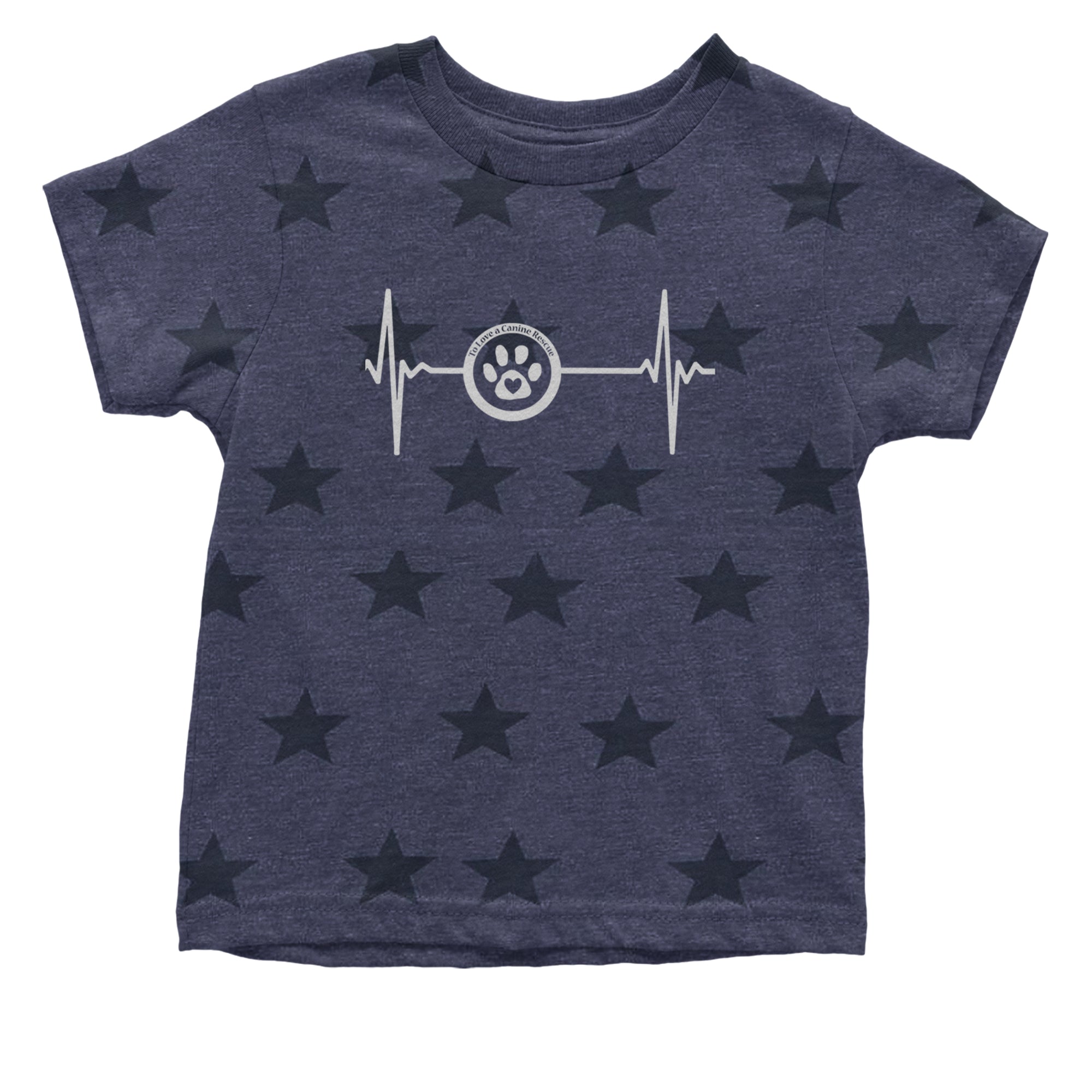 TLC Rescue Heartbeat Infant One-Piece Romper Bodysuit Or Toddler T-shirt Navy Blue STAR