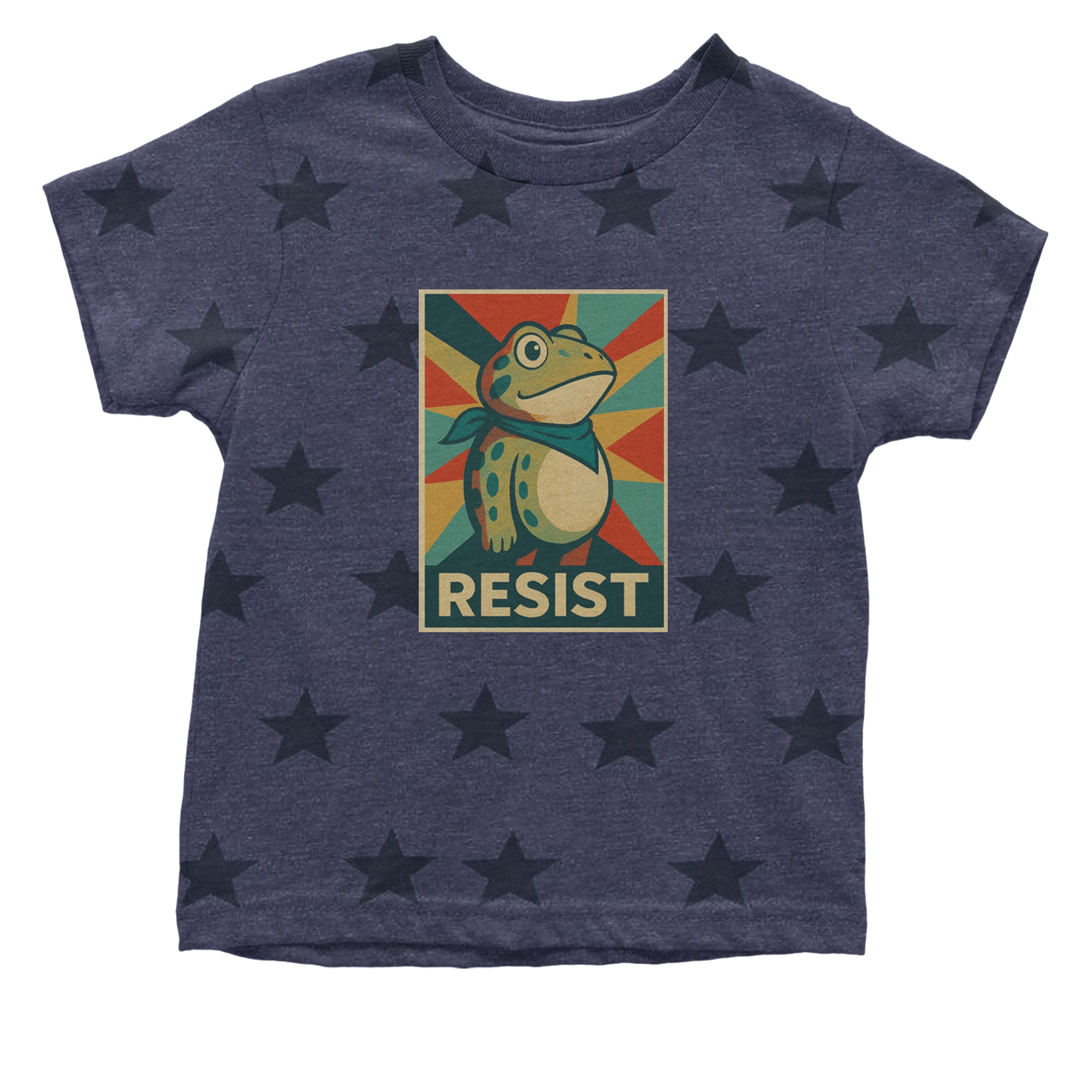 Resist Portland Protest Frog Infant One-Piece Romper Bodysuit Or Toddler T-shirt Navy Blue STAR