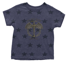 Fourth Wing Dragon Rider Vintage Basgiath War College Infant One-Piece Romper Bodysuit Or Toddler T-shirt Navy Blue STAR