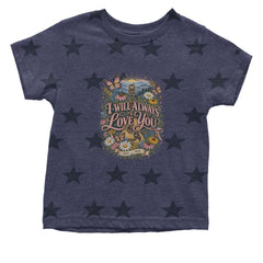 I Will Always Love You Dolly Infant One-Piece Romper Bodysuit Or Toddler T-shirt Navy Blue STAR