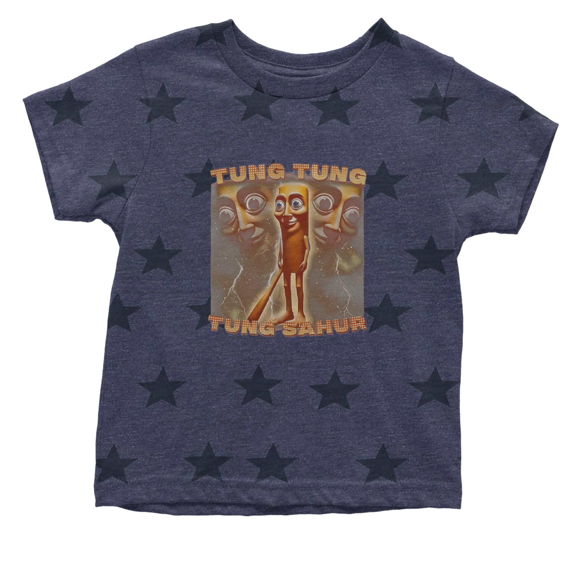 Tung Tung Tung Sahur Enforcer Infant One-Piece Romper Bodysuit Or Toddler T-shirt Navy Blue STAR