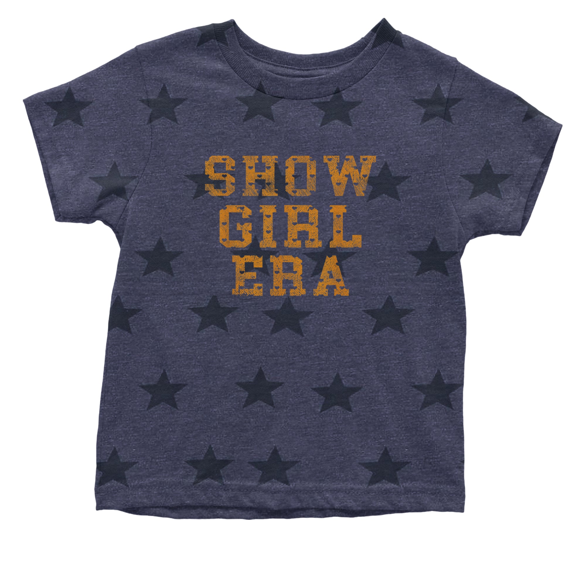 Vintage Showgirl Era Heart Infant One-Piece Romper Bodysuit Or Toddler T-shirt Navy Blue STAR