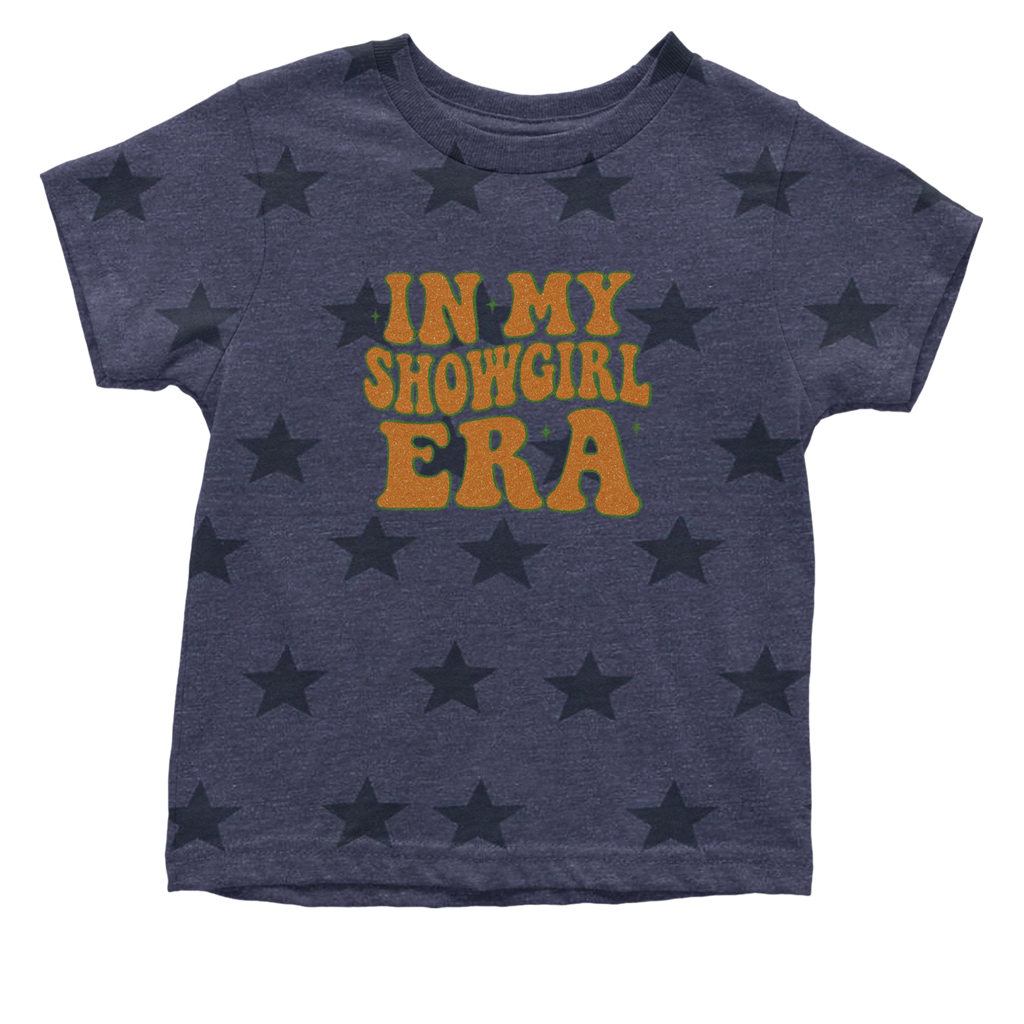 In My Showgirl Era Retro Infant One-Piece Romper Bodysuit Or Toddler T-shirt Navy Blue STAR