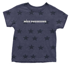 Miss Possessive Music Infant One-Piece Romper Bodysuit Or Toddler T-shirt Navy Blue STAR