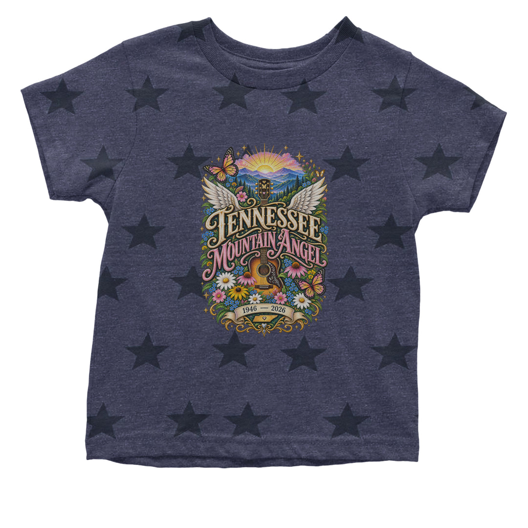 Tennessee Mountain Angel Wings Dolly Infant One-Piece Romper Bodysuit Or Toddler T-shirt Navy Blue STAR
