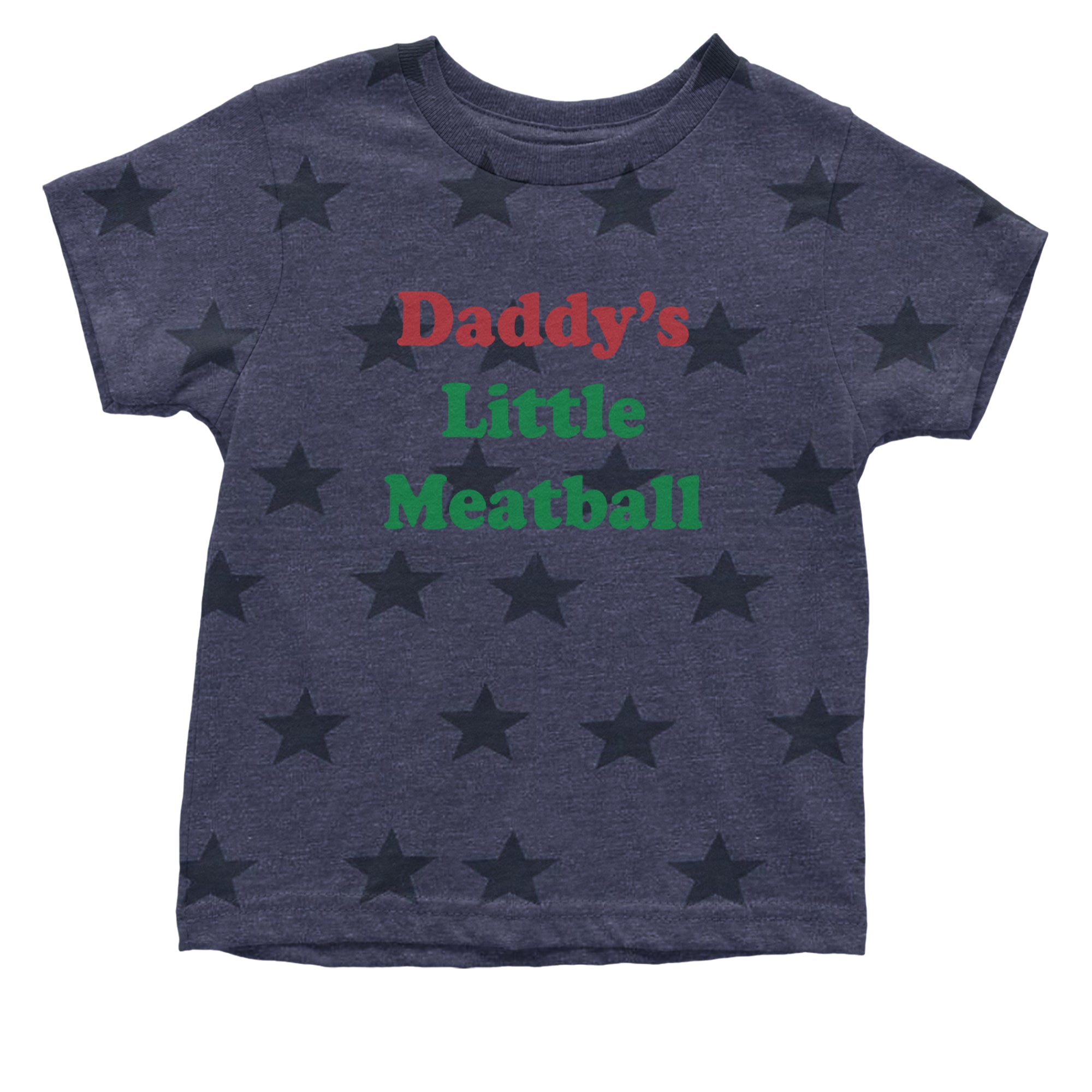 Daddy's Little Meatball Love Island Infant One-Piece Romper Bodysuit Or Toddler T-shirt Navy Blue STAR