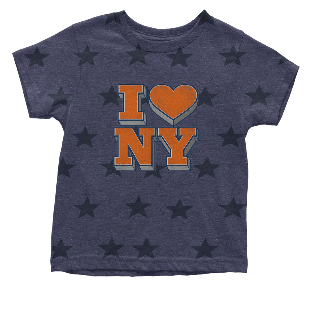 New York City Pride Heart Infant One-Piece Romper Bodysuit Or Toddler T-shirt Navy Blue STAR