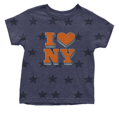 New York City Pride Heart Infant One-Piece Romper Bodysuit Or Toddler T-shirt Navy Blue STAR