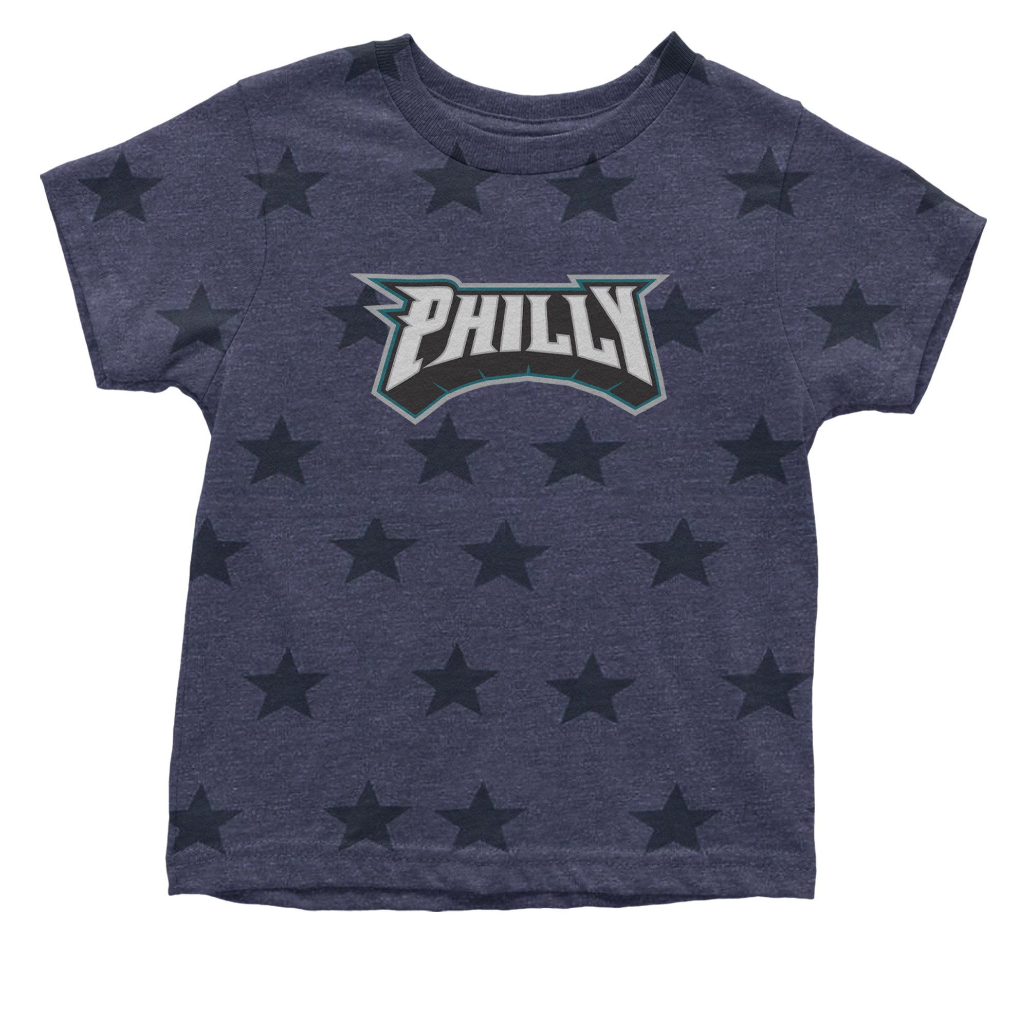 Philly Bold Block Throwback Infant One-Piece Romper Bodysuit Or Toddler T-shirt Navy Blue STAR