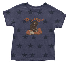 Punch Stay Kind Macaque Infant One-Piece Romper Bodysuit Or Toddler T-shirt Navy Blue STAR