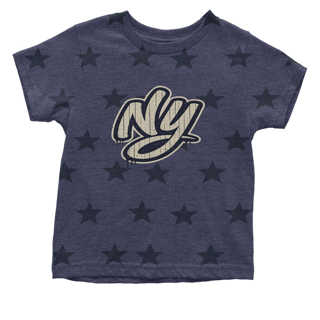 NYC New York City Grunge Street Infant One-Piece Romper Bodysuit Or Toddler T-shirt Navy Blue STAR