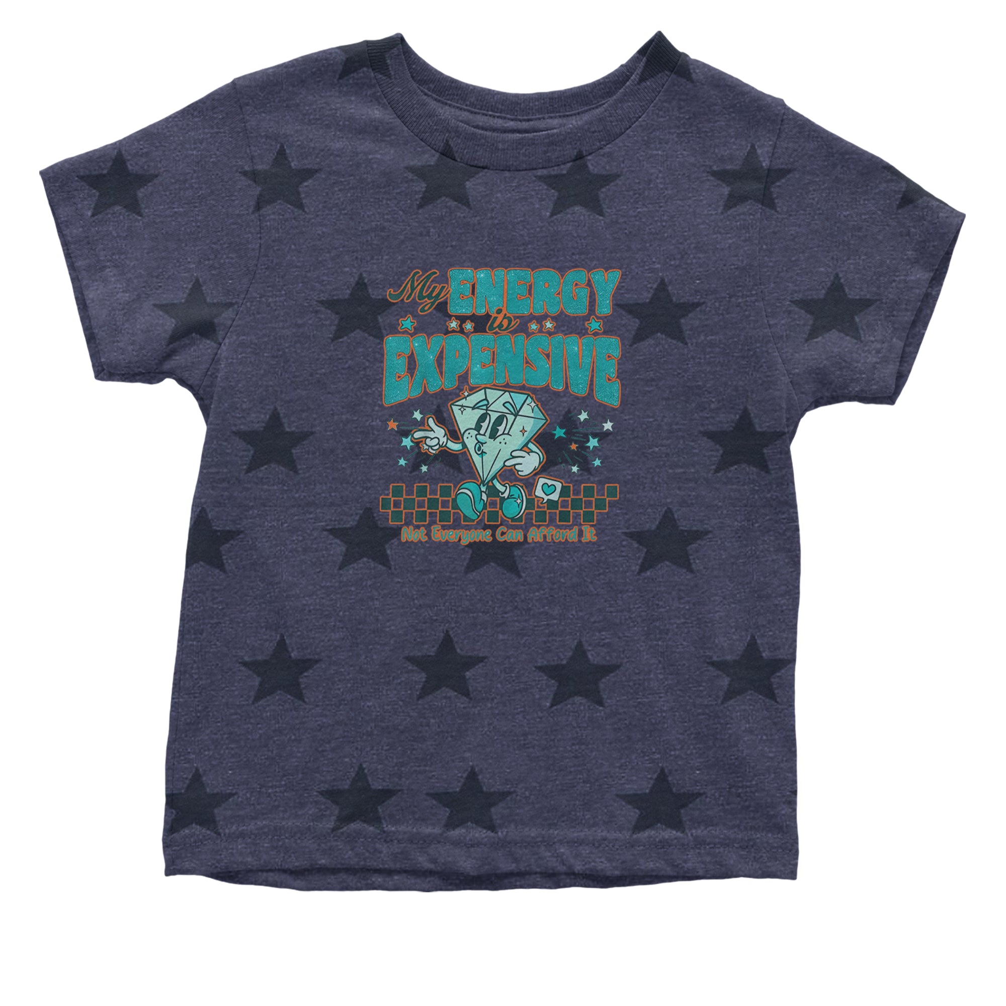 Diamond My Energy Is Expensive Infant One-Piece Romper Bodysuit Or Toddler T-shirt Navy Blue STAR