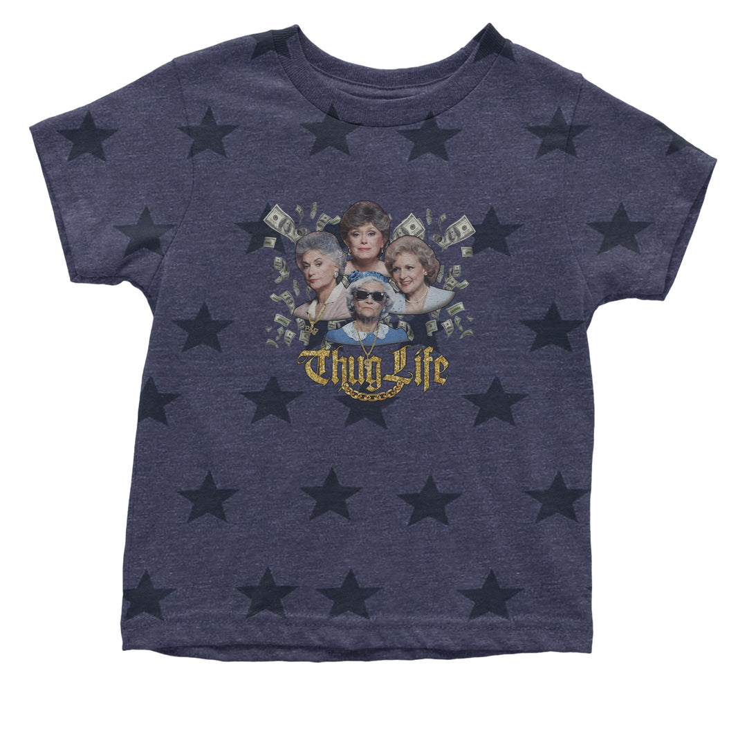 Golden Chain Thug Life Girls Infant One-Piece Romper Bodysuit Or Toddler T-shirt Navy Blue STAR