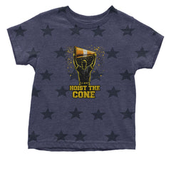 Hoist The Cone Pittsburgh Pride Infant One-Piece Romper Bodysuit Or Toddler T-shirt Navy Blue STAR