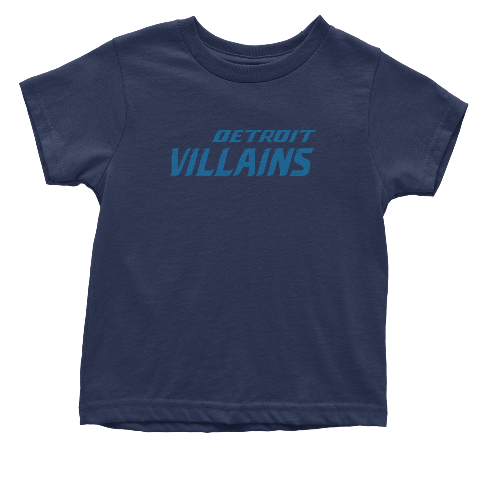 Detroit Villains Grit Football Infant One-Piece Romper Bodysuit Or Toddler T-shirt Navy Blue