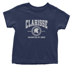 Clarisse Daughter of Ares Battle Ready Infant One-Piece Romper Bodysuit Or Toddler T-shirt Navy Blue