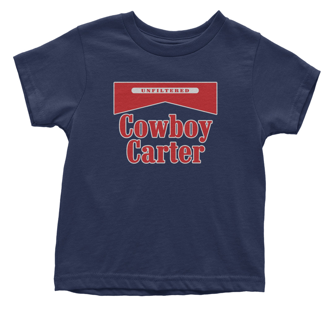 Cowboy Karter Country Act Two Infant One-Piece Romper Bodysuit Or Toddler T-shirt Navy Blue