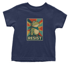 Resist Portland Protest Frog Infant One-Piece Romper Bodysuit Or Toddler T-shirt Navy Blue