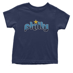 Skyline Philly Philadelphia Infant One-Piece Romper Bodysuit Or Toddler T-shirt Navy Blue