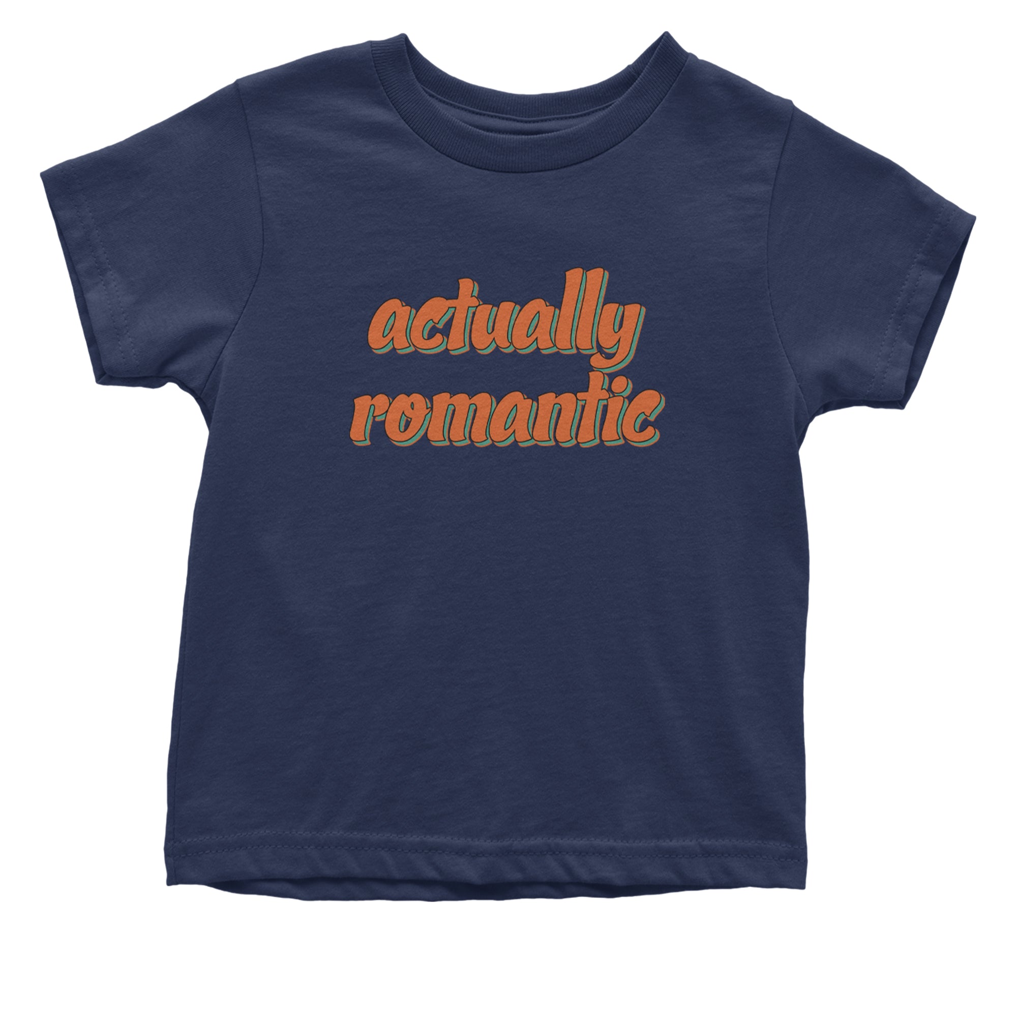 Actually Romantic Infant One-Piece Romper Bodysuit Or Toddler T-shirt Navy Blue