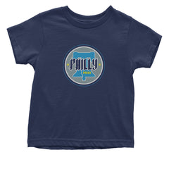 Philly Pride Liberty Bell Infant One-Piece Romper Bodysuit Or Toddler T-shirt Navy Blue