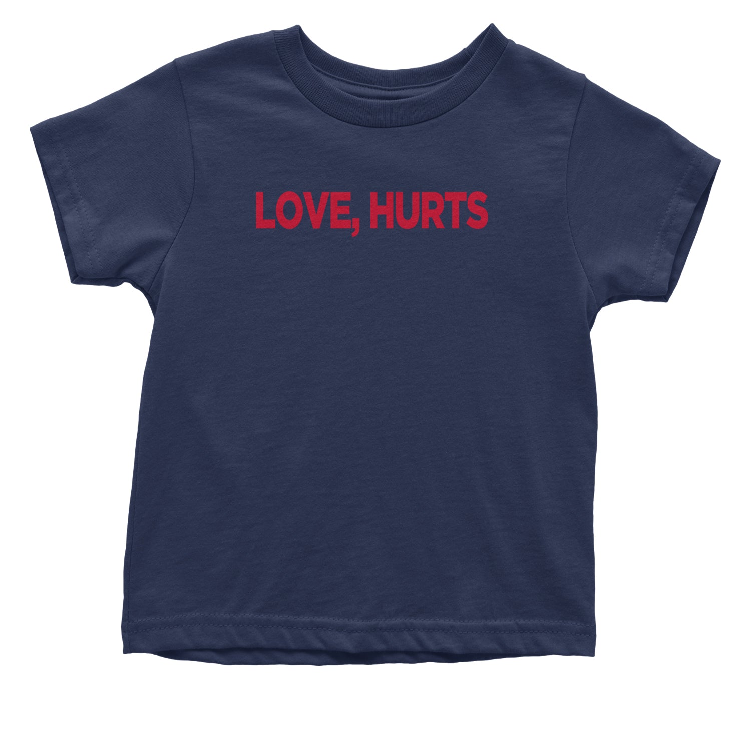 Love Hurts Infant One-Piece Romper Bodysuit Or Toddler T-shirt Navy Blue