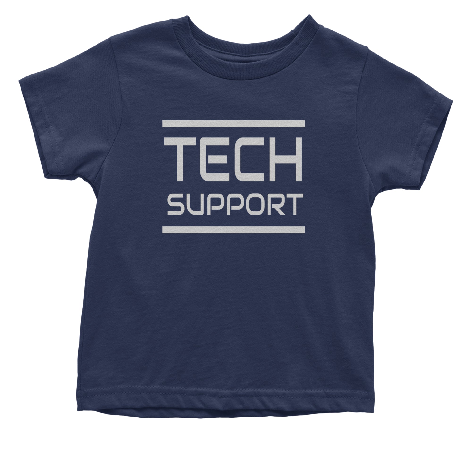 Tech Support Technologist IT Infant One-Piece Romper Bodysuit Or Toddler T-shirt Navy Blue