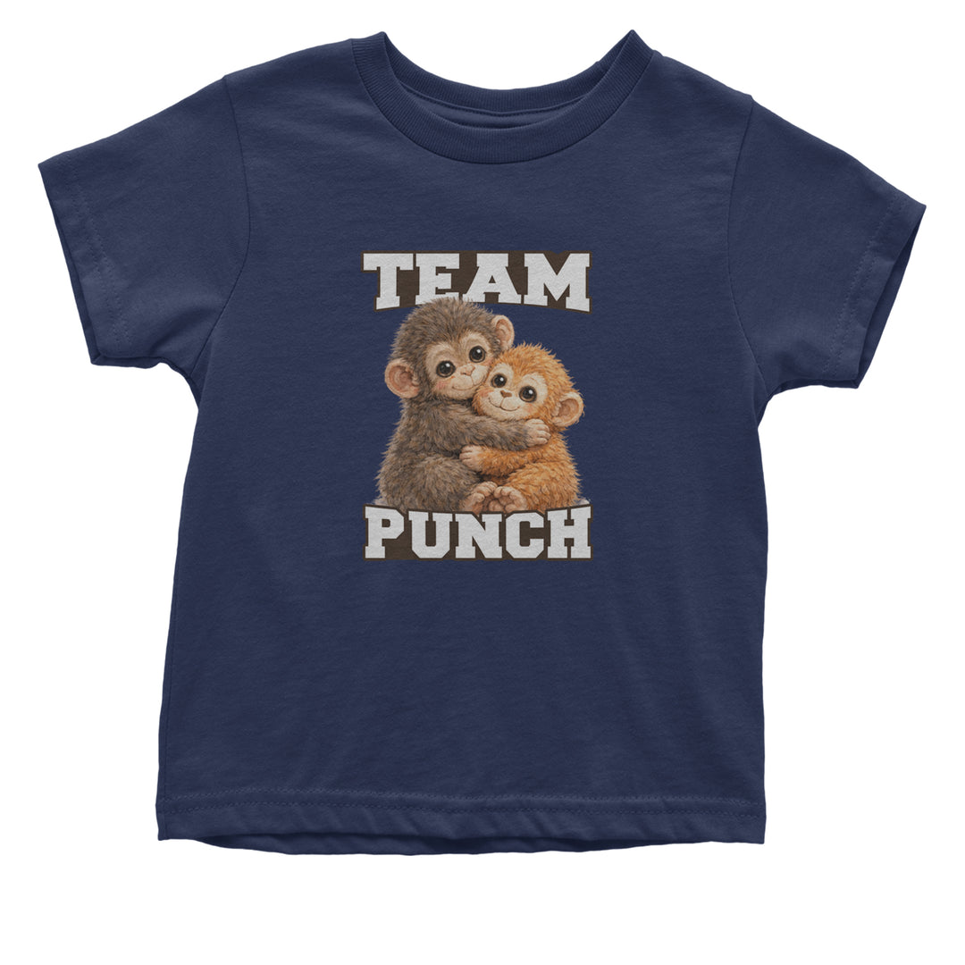 Team Punch Panchi-kun Monkey Infant One-Piece Romper Bodysuit Or Toddler T-shirt Navy Blue