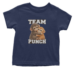 Team Punch Panchi-kun Monkey Infant One-Piece Romper Bodysuit Or Toddler T-shirt Navy Blue