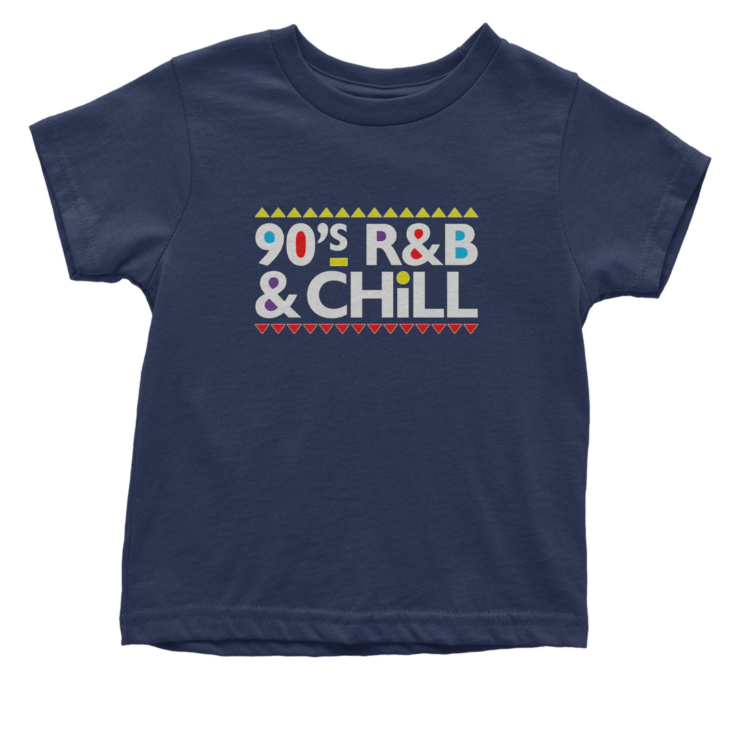 90s R&B and Chill Retro Throwback Infant One-Piece Romper Bodysuit Or Toddler T-shirt Navy Blue