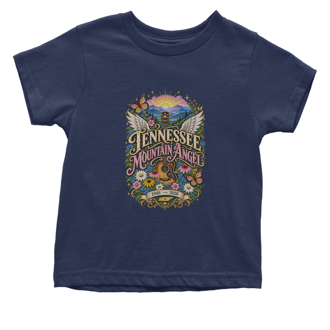 Tennessee Mountain Angel Wings Dolly Infant One-Piece Romper Bodysuit Or Toddler T-shirt Navy Blue