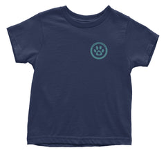 TLC To Love a Canine Dog Rescue Teal Infant One-Piece Romper Bodysuit Or Toddler T-shirt Navy Blue