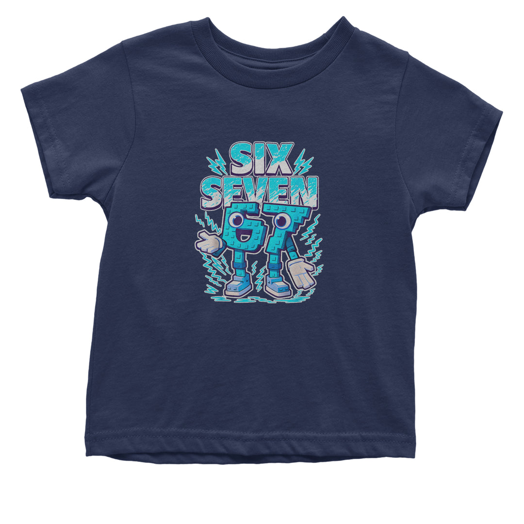 67 Brainrot Meme Slang Infant One-Piece Romper Bodysuit Or Toddler T-shirt Navy Blue
