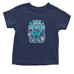 67 Brainrot Meme Slang Infant One-Piece Romper Bodysuit Or Toddler T-shirt Navy Blue